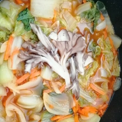 美味しくできました。レシピありがとうございます！冬が近くなるとキムチ鍋が食べたくなります！